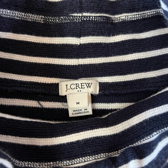 Navy and white striped J. Crew pullover - Picture 2 of 2
